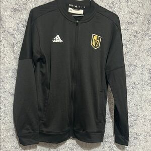 Adidas NHL hockey the Golden Knights  Black Full-Zip Jacket with Emblem